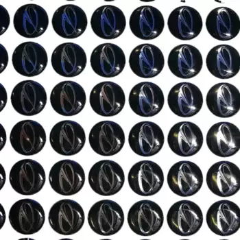 C персонализированный 14 мм брелок для ключей «сделай сам» Xhorse Vvdi Mahindra, кристальная эпоксидная смола, автомобильный флип-брелок, дистанционный значок, стикер