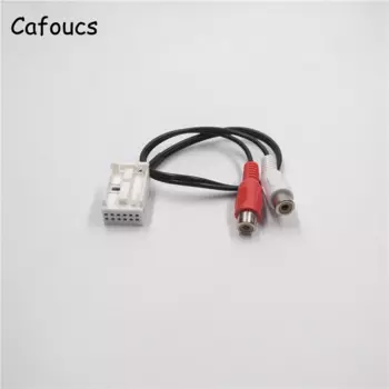 Cafoucs Авто Аудио AUX RCA Кабель-адаптер линия для Peugeot 307 308 407 408 507 для Citroen триумф Sega C2 C5 RD4 CD 12 контактов