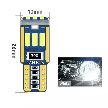Can-bus W5W светодиодный T10 светодиодный парковка светильник интерьера автомобиля светильник 194 501 9SMD 4014 СВЕТОДИОДНЫЙ Прибор светильник s Клин для лампы светильник 12V светодиодный