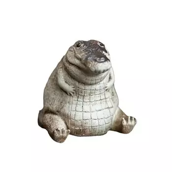 CANAMEK Фигурки для чаепития Крокодил Смола Фиолетовый