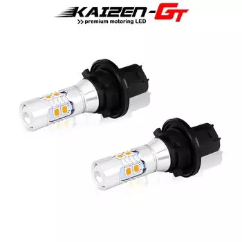 Canbus без ошибок PH24W PHC24WY Янтарный белый 10-SMD светодиодные лампы переднего указателя поворота для Audi Cadillac GMC Lincoln Porsche и т. д.