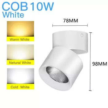 Светодиодный свет тотальной лампы потолок света 110-220V поверхность монтирована 3 цвета 7/10/ 15W для магазина главная кухня закрытая спальня