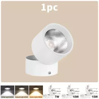 CANMEIJIA Потолочный светильник LED 7/10/15 Вт теплый/нейтральный/холодный белый