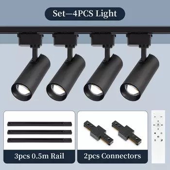 CANMEIJIA Регулируемые светодиодные трековые светильники