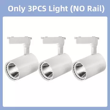 Набор светодиодных трековых светильников COB, трековый светильник, рельсовое освещение для 20/30/40 Вт, домашний прожектор, магазин одежды, магазин, светильник для спальни