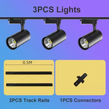 CANMEIJIA Трековые светильники COB 50Вт 40Вт 20Вт