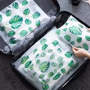 Caoom полиэстеровые сумки для путешествий с принтом листьев