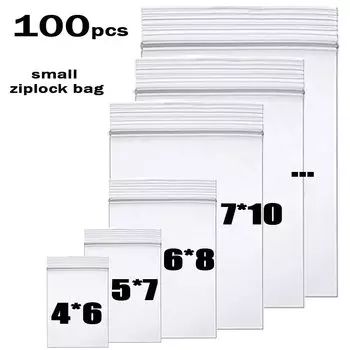 Caoom прозрачные пакеты на молнии для хранения