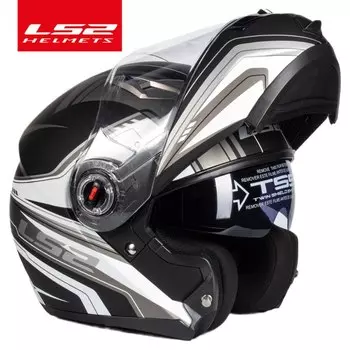 Capacete LS2 FF370 Откидной мотоциклетный шлем LS2 модульные шлемы с двумя линзами и солнцезащитным козырьком casco moto