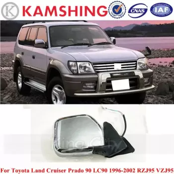 CAPQX 3-контактный для Toyota Land Cruiser Prado 90 LC90 1996-2002 RZJ95 VZJ95 хромированное наружное зеркало заднего вида в сборе без подогрева