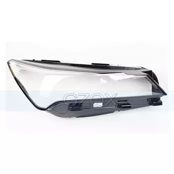 CAPQX для Geely Coolray Cool 2022-2023, крышка переднего бампера, накладка на фару, накладка на переднюю фару, стеклянная головка, зеркальная прозрачная линза