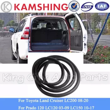 CAPQX для Toyota Land Cruiser LC200 08-20 Prado 120 LC120 03-09 LC150 10-17 задняя багажная черная резиновая уплотнительная лента для задней двери