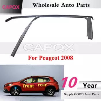 CAPQX верхняя Резиновая полоса для автомобильного окна, уплотнительный подъемник для двери и стекла, направляющий грязеотвод для Peugeot 2008