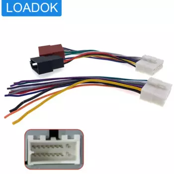 Автомобильный 16-контактный провод питания для динамика CD стерео радио ISO жгут проводов Соединительный кабель для Clarion для Mitsubishi Outlander