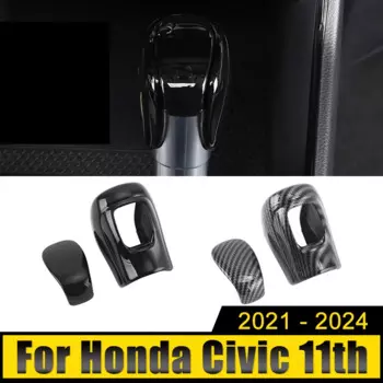 Автомобильные аксессуары для Honda Civic 11-го поколения 2021 2022 2023 2024 ABS, ручка переключения передач, крышка головки, наклейка на отделку автоматической коробки передач