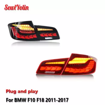 Автомобильные аксессуары Светодиодные задние фонари для BMW F10 F18 2011-2017 Авто DRL Противотуманные задние фонари для прицепа Поворотный сигнал Voiture Plug And Play