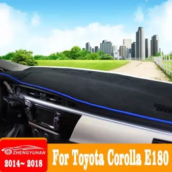 Коврик для приборной панели Автомобильный с защитой от УФ-лучей для Toyota Corolla E180 E150 2006 2007 2008 2009 2010 2012 2013 2014 2016 2015 2017 2018