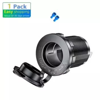 Автомобильный прикуриватель 12 В-24 В водонепроницаемая вилка адаптер розетки для морской лодки мотоцикла грузовик RV ATV с проводом D5