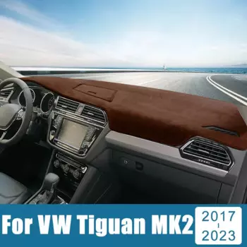 Чехол для приборной панели автомобиля, Защитная панель, ковер с защитой от УФ-лучей, нескользящий коврик для Volkswagen VW Tiguan MK2 2017 2018 2019 2020 2021 2022 2023