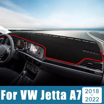 Чехол для приборной панели автомобиля, Защитная панель, ковер с защитой от УФ-лучей, нескользящий коврик для Volkswagen VW Jetta A7 MK7 2018 2019 2020 2021 2022 2023