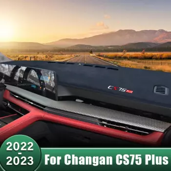 Чехол на приборную панель автомобиля, избегайте света, коврик от солнца, нескользящий чехол, анти-УФ-приборная панель, ковер для Changan CS75 Plus 2022 2023
