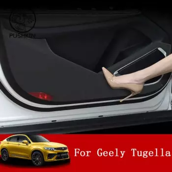 Защитная пленка для двери автомобиля, кожаная защитная пленка для Geely Tugella FY11 2020 2021 2022, защитные наклейки, отделка, автомобильные аксессуары
