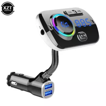 Автомобильный FM-трансмиттер USB QC3.0 Быстрая зарядка автомобильный комплект беспроводная гарнитура Bluetooth 5,0 ЖК MP3-плеер автомобильные аксессуары