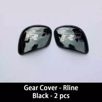 Car Gear Shift Knob Gear Head Sticker Cover For VW Tiguan Rline R line Livida Polo Golf GTI Beetle Touareg Bora Magotan Bora UP