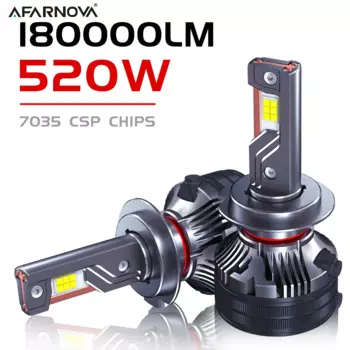 Автомобильная фара Canbus 520W 180000LM H7 H4 H11 Светодиодный лампы Canbus H1 H8 H9 9005 HB3 9006 HB4 9012 HIR2 Turbo Лампа 6000K