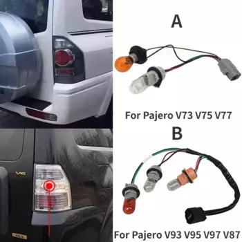 Автомобильный задний стоп-сигнал, жгут проводов, розетка заднего фонаря, провод, лампа для Mitsubishi Pajero Montero V73 V75 V77 V93 V95 V97