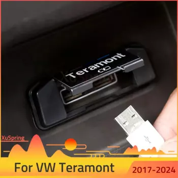 Задняя консоль автомобиля, центральная USB-обладнання, порт зарядки, защитный чехол, пылезащитная рамка для VW Teramont 2017-2024