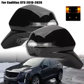 Автомобильное боковое зеркало заднего вида для Cadillac XT5 2017-2022, линза с подогревом, указатель поворота, зеркала, рамка, крышка, аксессуары для слепых зон