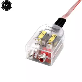 Автомобильный динамик, преобразователь высокой и низкой частоты, линейный RCA сабвуфер, преобразователь сопротивления, низкий аудиовыход