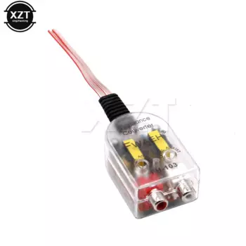 Адаптер для автомобильного динамика на RCA, регулируемый аудиоусилитель для аудиосистемы с высоким и низким разъемами