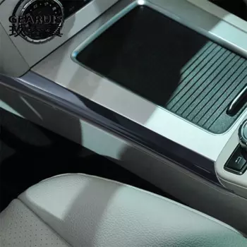 Автомобильный Стайлинг для Mercedes Benz GLK X204 консоль из нержавеющей стали держатель стакана воды мультимедиа боковая Рамка Авто Чехлы наклейки отделка