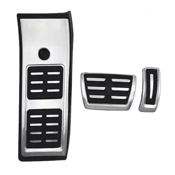 Автомобильный Стайлинг чехол для педали газа, тормоза педаль ног Нескользящая акселератора Накладка аксессуары для Audi Q5 SQ5 FY 2018 2019 LHD