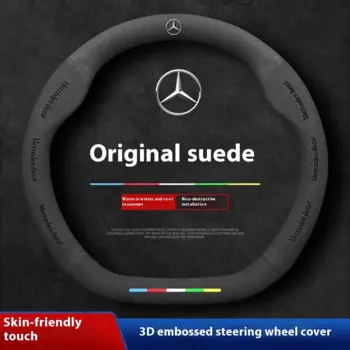Автомобильный замшевый чехол на руль Mercedes Benz A B C E V S Class Sprinter Vito Viano ML GL SL GLA GLB GLC GLE GLK GLS SLK CLA CLS