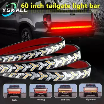 Задний фонарь автомобиля, задний фонарь, задний фонарь, красный тормоз, задний фонарь с динамическим последовательным желтым указателем поворота, гибкая светодиодная лента 12 в 24 В