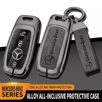 Автомобильный чехол для ключей из цинкового сплава из ТПУ для Mercedes-Benz A B C E S G-Class CLA CLS EQA EQB EQC GLA GLB GLC GLE GLS Автомобильный металлический корпус ключа