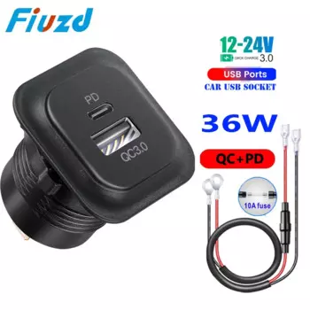 Автомобильное USB-разъем типа c, автомобильное зарядное устройство, быстрая зарядка, USB-разъем QC3.0, 12 В, автомобильная розетка для Audi A5 A3 A8 Q5 Q3 для bmw 10 20