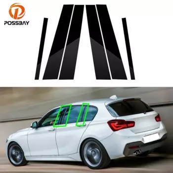 Накладки на окна автомобиля, дверные стойки для BMW 1 серии F20 2012 2013 2014 2015 2016 2017 2018 2019, аксессуары, внешние детали