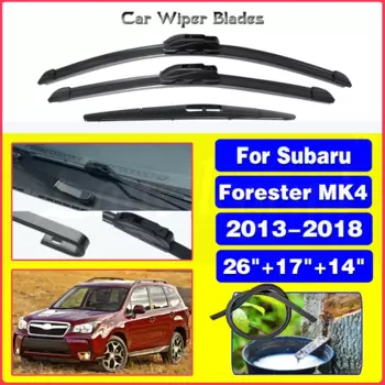 Щетка стеклоочистителя лобового стекла для Subaru FORESTER MK4, 2013, 2014, 2015, 2016, 2017, 2018, 26, + 17, + 14 дюймов