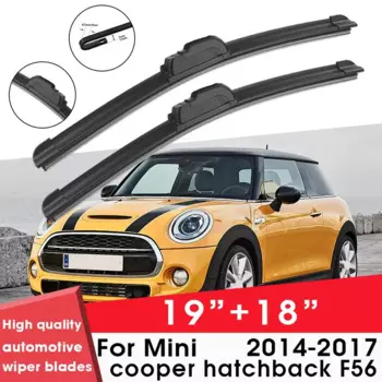 Автомобильные щетки стеклоочистителя для Mini cooper hatchback F56 2014-2017 19 + 18 дюймов, резиновые силиконовые автомобильные стеклоочистители для очистки лобового стекла