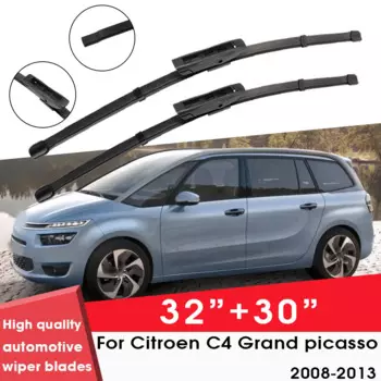 Автомобильный Щетка стеклоочистителя для автомобиля Citroen C4 Grand picasso 2008-2013 32 "+ 30" Лобовое стекло чистая естественная резиновая Автомобильная салфетки и аксессуары