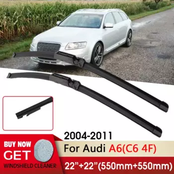 Автотовары Щетки стеклоочистителей стеклоочиститель дворник car wiper blade for Audi A6(C6 4F) 2004-2011 22"+22"