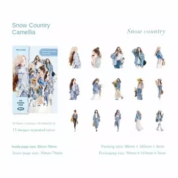 Card Lover 30 шт. наклейки для скрапбукинга White Lovers