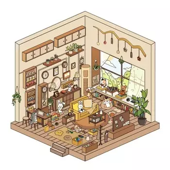 Card Lover 3D наклейки для ландшафтного дизайна