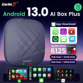 Carlinkit Android 13 Carplay Ai Box 8 ГБ 128 ГБ QCM6125 8-ядерный CarPlay Android Auto Wireless для онлайн-телевизора Netfilx Youtube IPTV