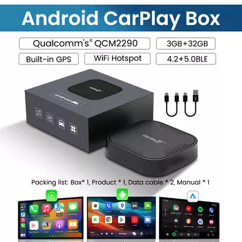 Carlinkit CarPlay Ai Box Android 11, беспроводной CarPlay, Android Auto, автомобильный мультимедийный смарт-телевизор, потоковая коробка 5G, Wi-Fi, Bluetooth 3G 32G