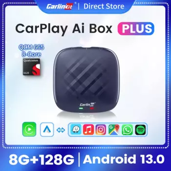 CarlinKit TV Box Android 13 Plus 8 + 128G Ultra Wireless CarPlay Android Ai Box QCM6125 8-ядерный потоковый блок для автомобилей OEM